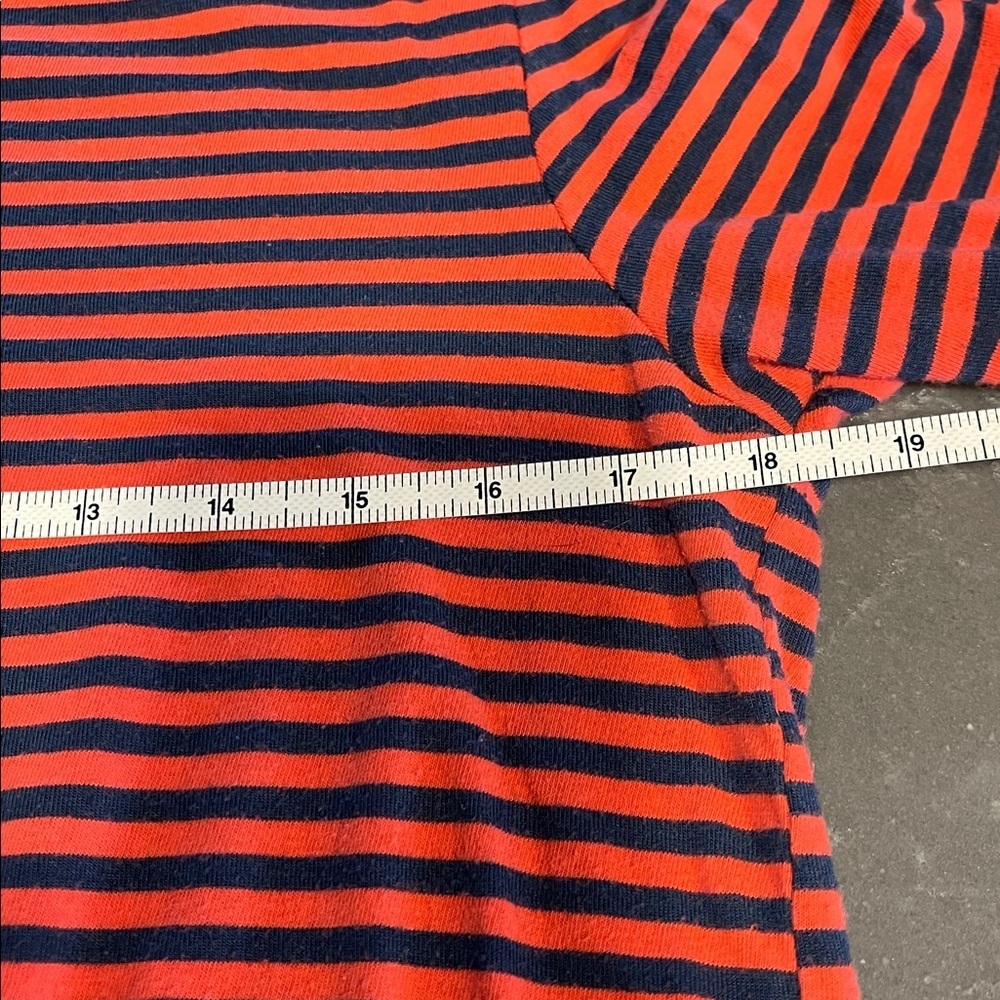 Anthropologie T.LA Striped Quarter Sleeve T-Shirt- size M - Picture 4 of 5